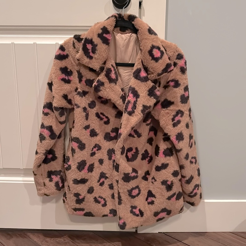 Boutique leopard print jacket size small